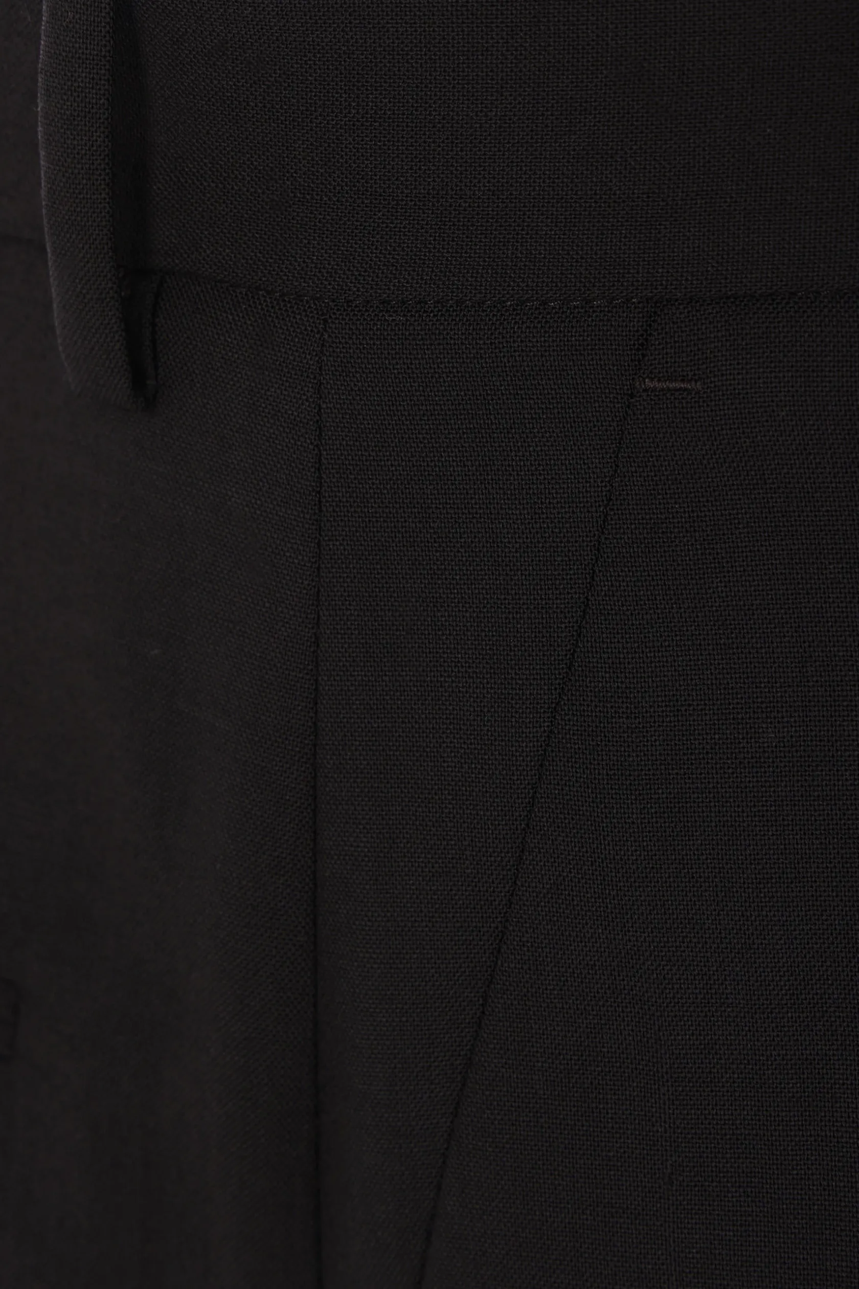 Pantaloni>MM6 pantalone corto destrutturato in lana Nero