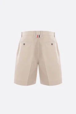 Pantaloni>THOM BROWNE pantalone corto in cotone tecnico Marrone