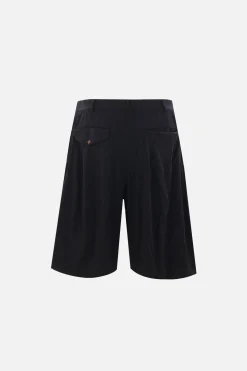 Pantaloni>BLACK COMME des GARÇONS pantalone corto in drill Nero