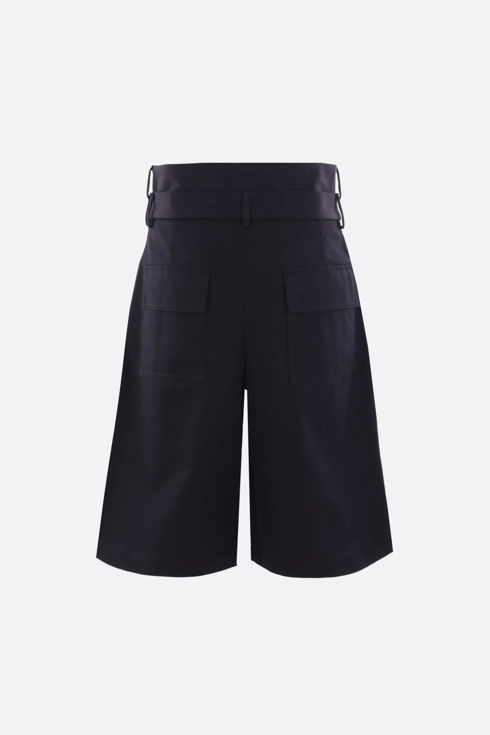 Pantaloni>NAMACHEKO pantalone corto in drill con doppia vita Blu
