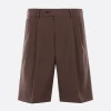 Pantaloni>AURALEE pantalone corto in gabardine Marrone