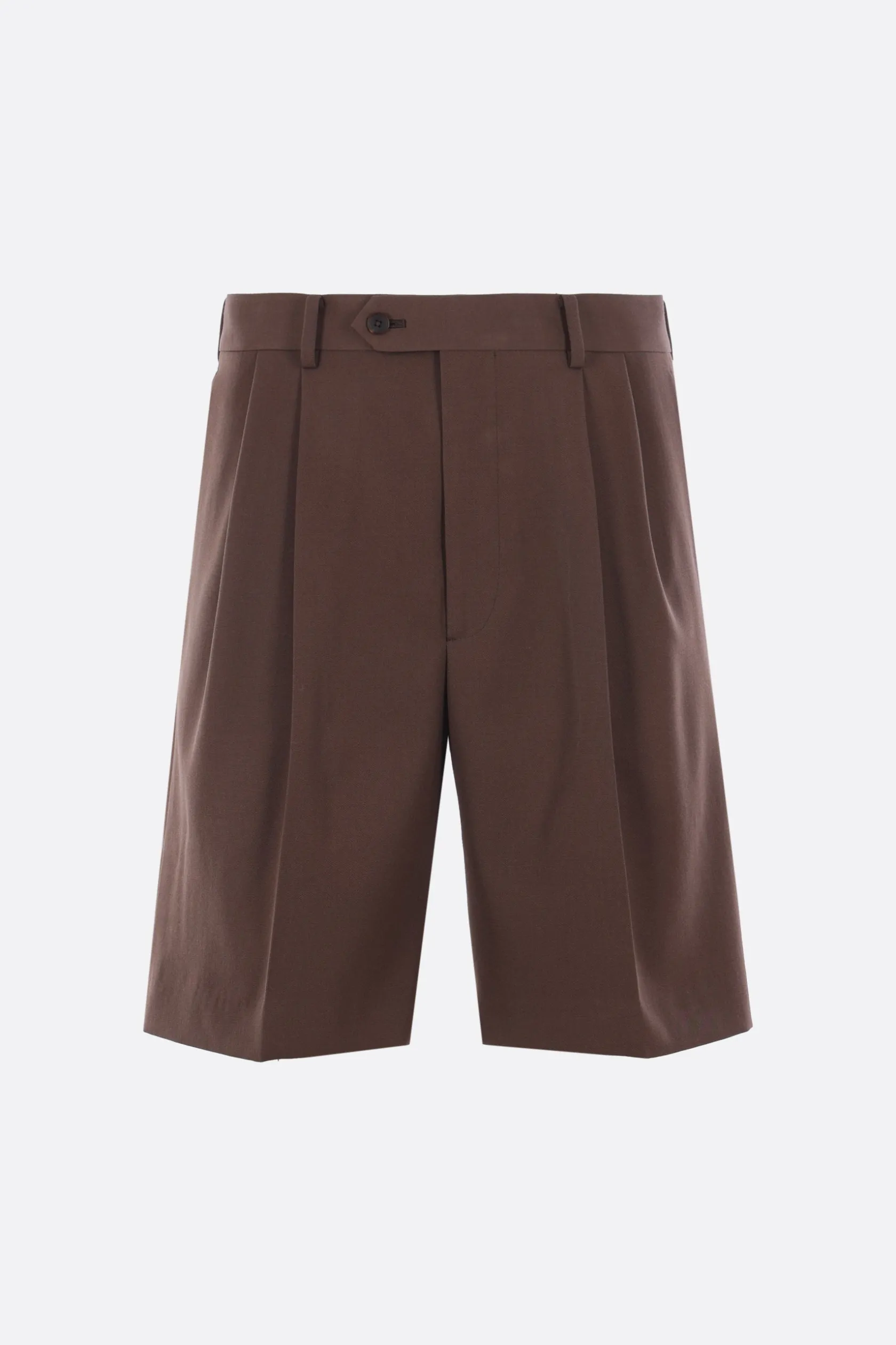 Pantaloni>AURALEE pantalone corto in gabardine Marrone