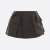 Pantaloni>SACAI pantalone corto in gros grain Marrone
