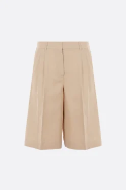 Pantaloni>ALBERTO BIANI pantalone corto in misto lino Neutro