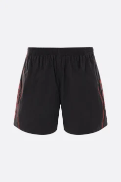 Pantaloni>BALENCIAGA pantalone corto in nylon ricamo logo Nero