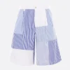 Pantaloni>COMME DES GARÇONS SHIRT pantalone corto in popeline a righe Bianco