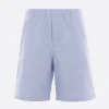 Pantaloni>META CAMPANIA COLLECTIVE pantalone corto Neil in cotone Oxford Blu