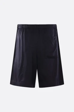 Pantaloni>DRIES VAN NOTEN pantalone corto Piperi in twill Blu