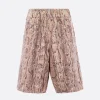 Pantaloni>DRIES VAN NOTEN pantalone corto Pomy in cotone con paillettes Viola