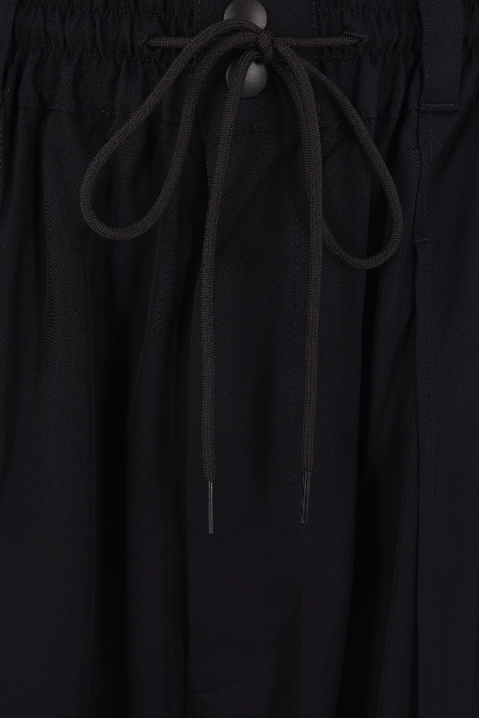 Pantaloni>Y-3 pantalone corto Rayon in twill Nero