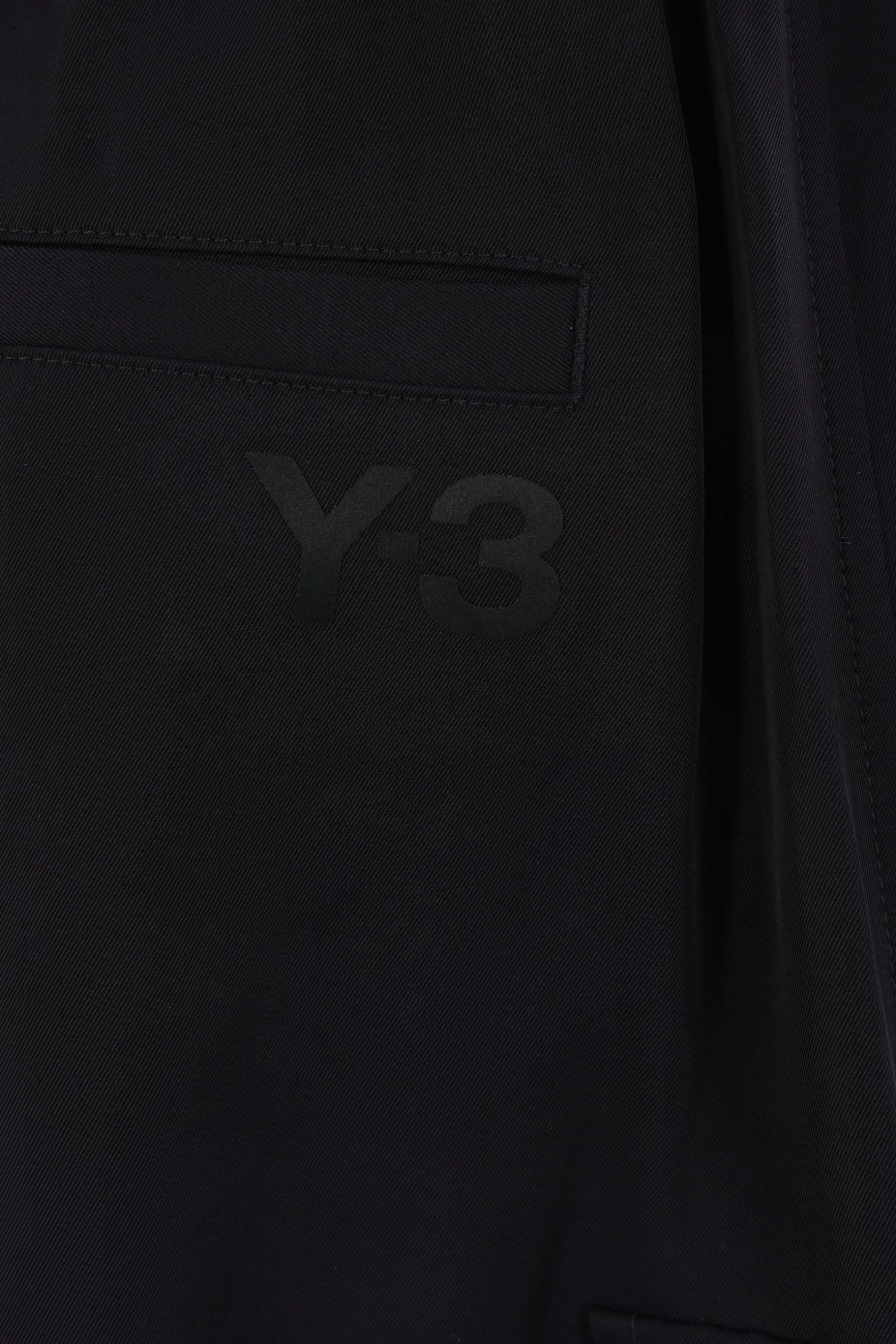Pantaloni>Y-3 pantalone corto Rayon in twill Nero