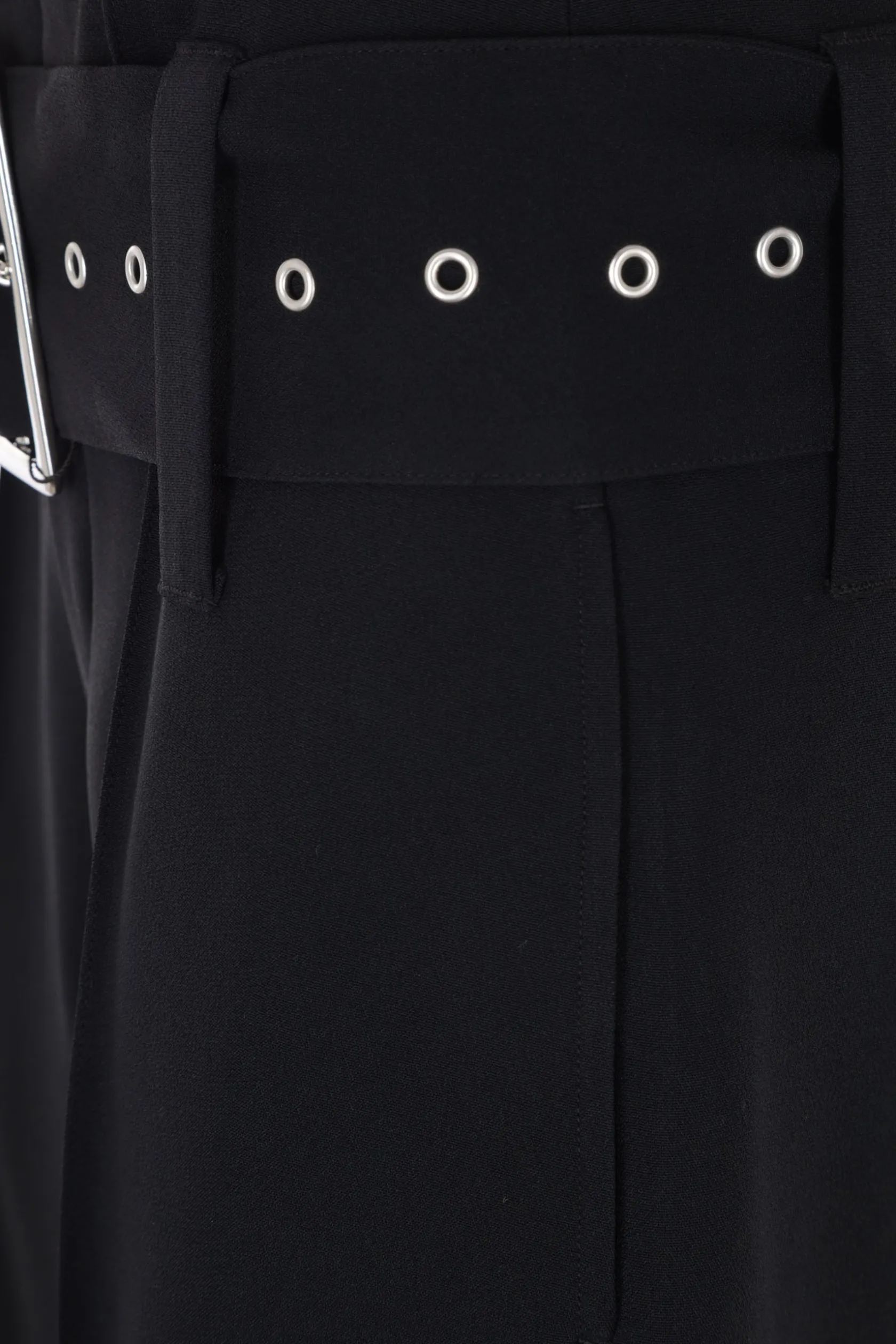 Pantaloni>10 CORSO COMO pantalone cropped a gamba larga in jersey Nero