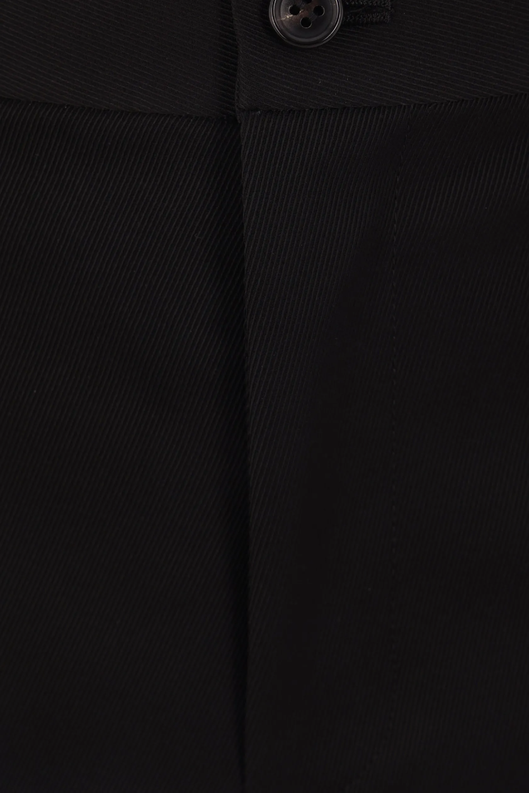 Pantaloni>BLACK COMME des GARÇONS pantalone cropped a gamba dritta in drill Nero