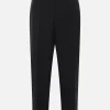 Pantaloni>JIL SANDER pantalone cropped in gabardine Nero
