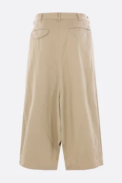 Pantaloni>COMME DES GARÇONS COMME des GARÇONS pantalone cropped in gabardine Neutro
