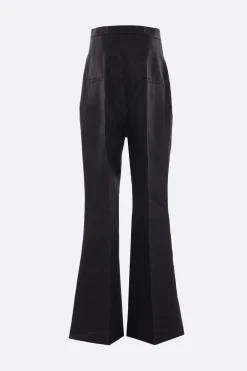 Pantaloni>RICK OWENS pantalone flare Dirt Bolan in lino Nero