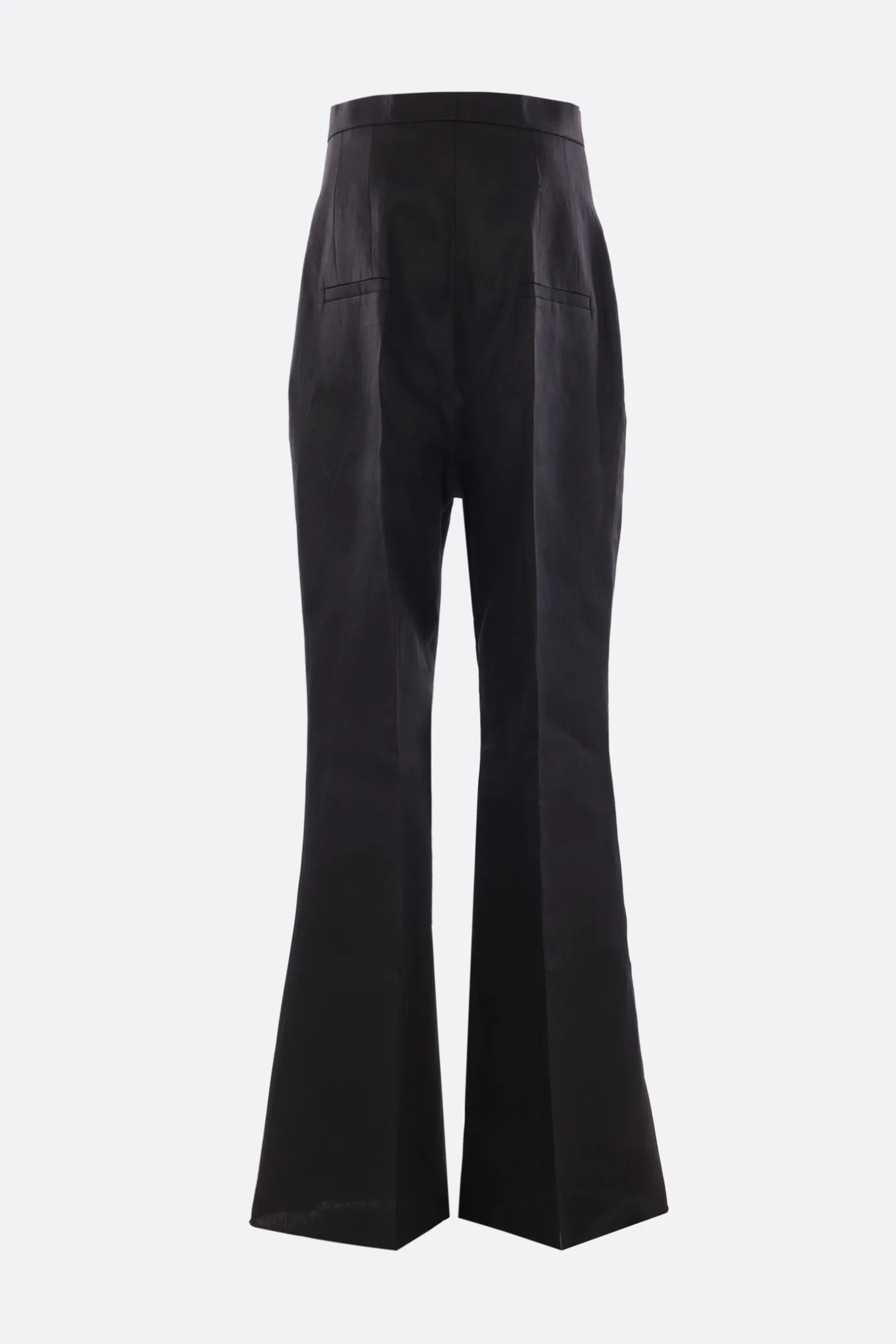 Pantaloni>RICK OWENS pantalone flare Dirt Bolan in lino Nero