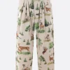 Pantaloni>BLESS pantalone in canvas stampa Forest Animals Animalier