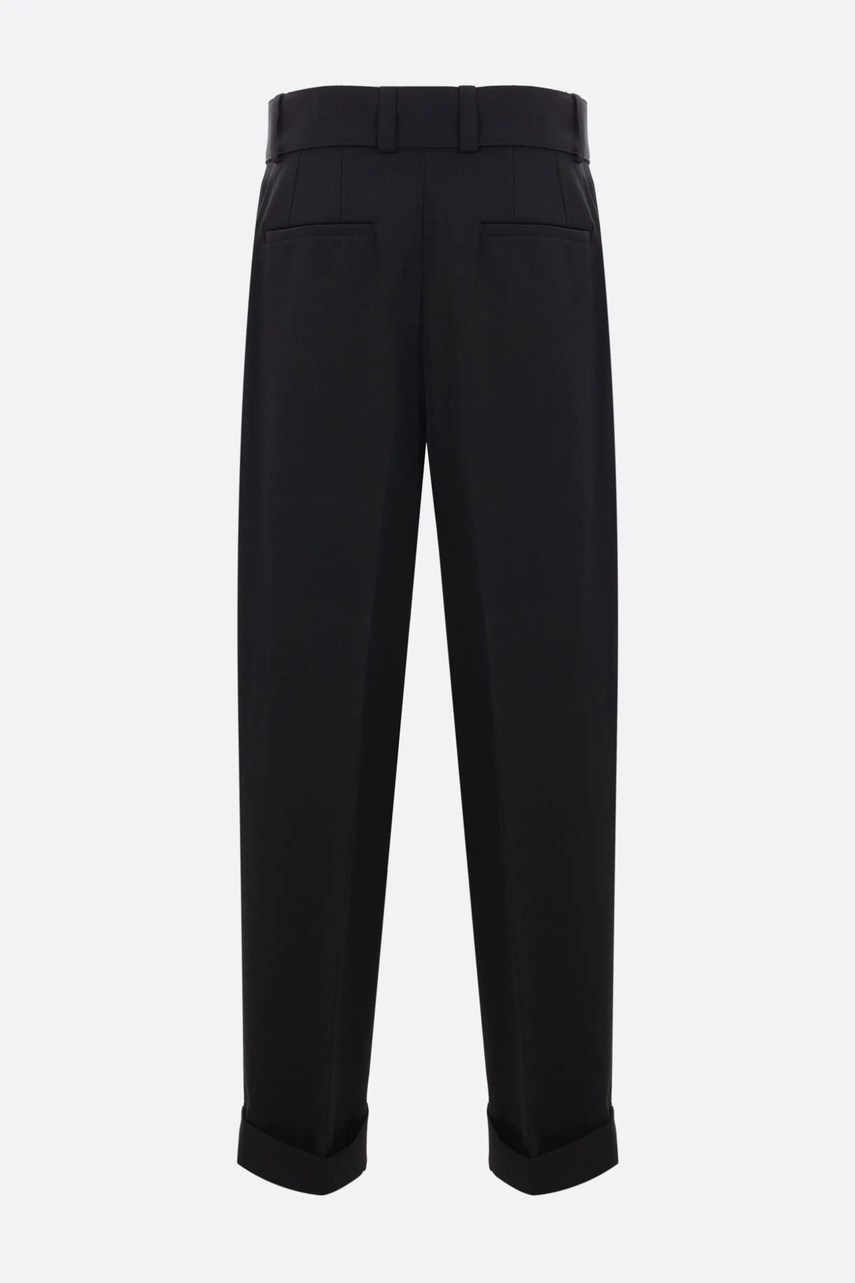 Pantaloni>JIL SANDER pantalone in gabardine con cintura Nero