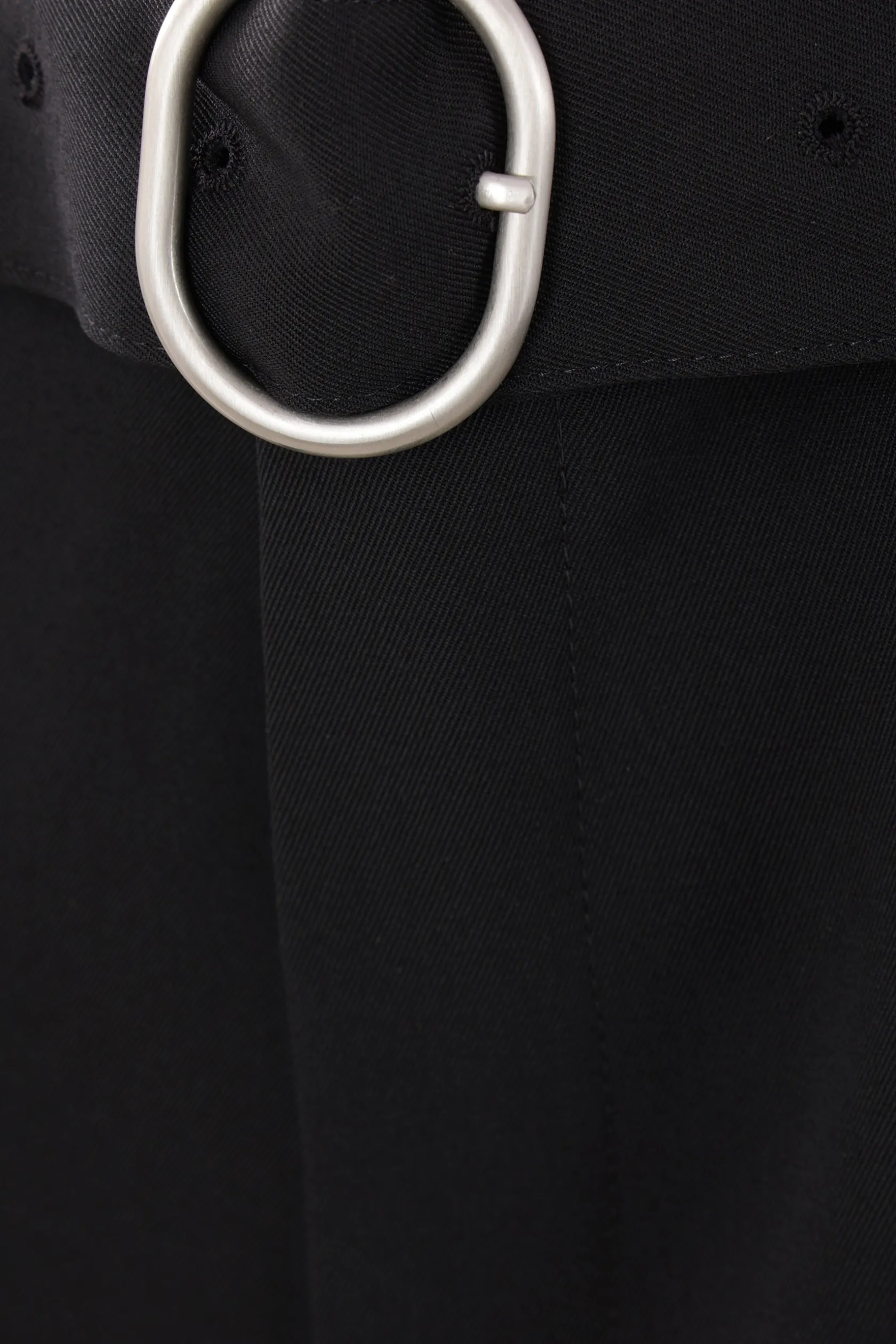 Pantaloni>JIL SANDER pantalone in gabardine con cintura Nero