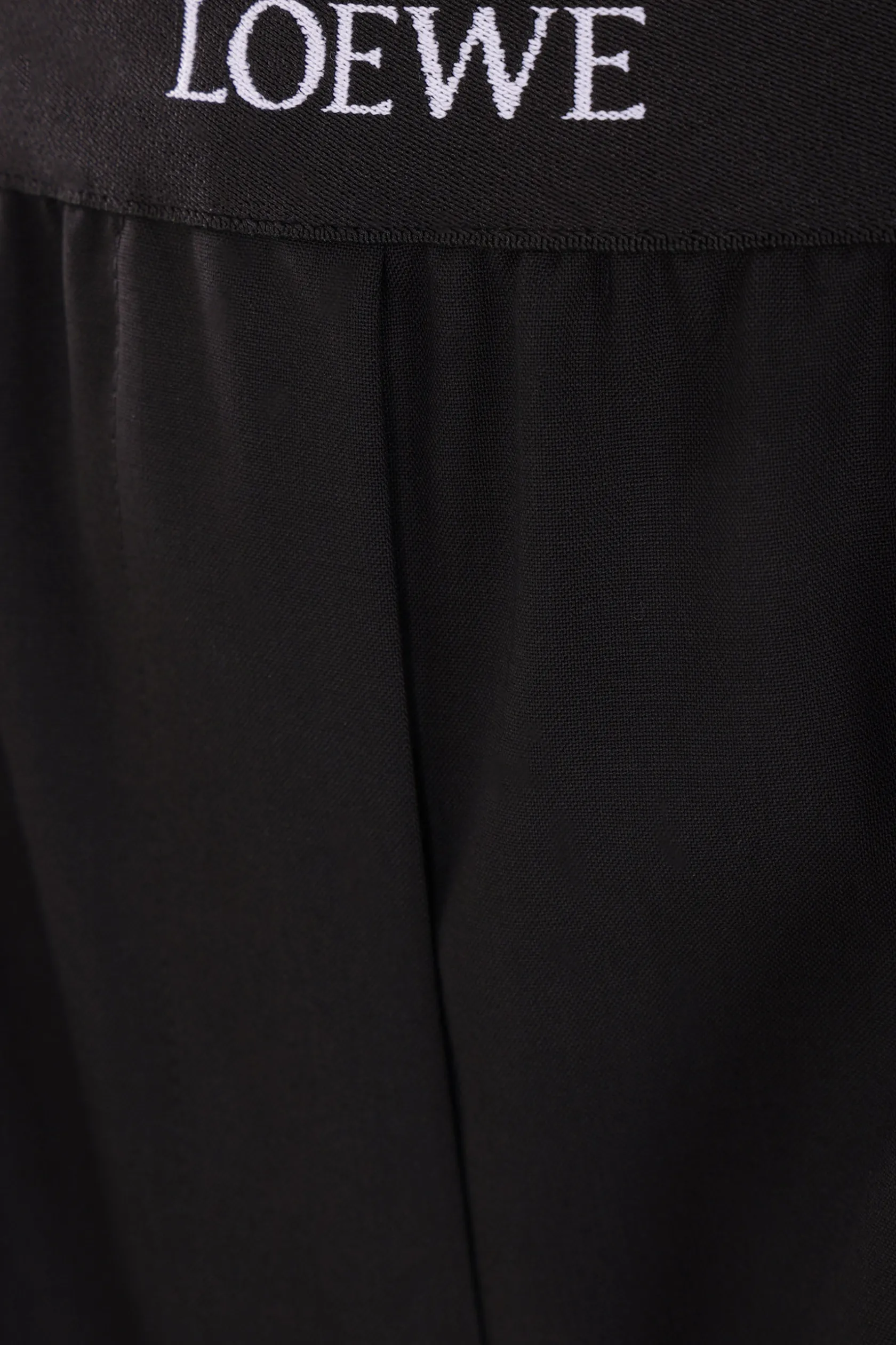 Pantaloni>LOEWE pantalone in lana con pinces Nero