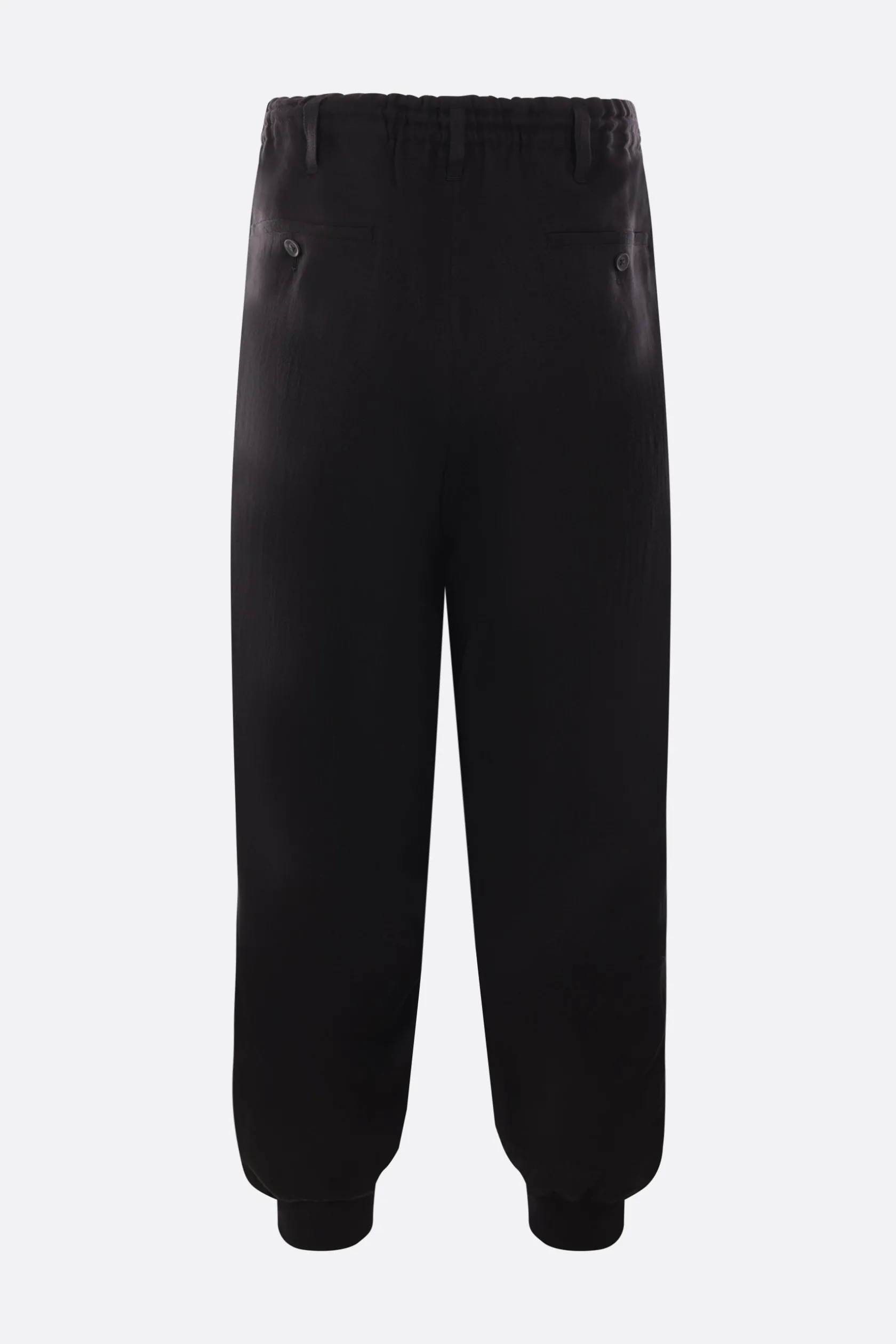 Pantaloni>YOHJI YAMAMOTO pantalone in lino Nero