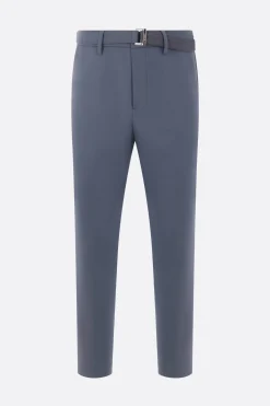 Pantaloni>SACAI pantalone in misto lana con cintura Blu