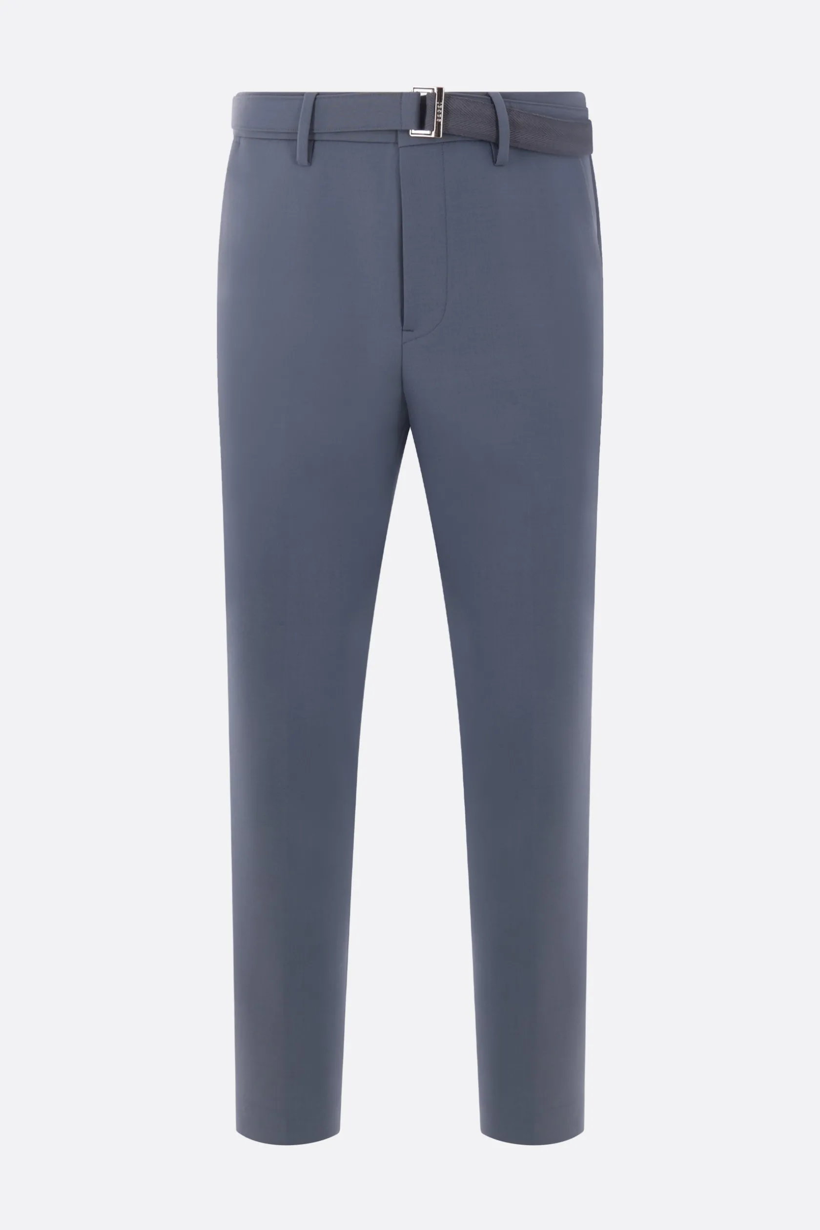 Pantaloni>SACAI pantalone in misto lana con cintura Blu
