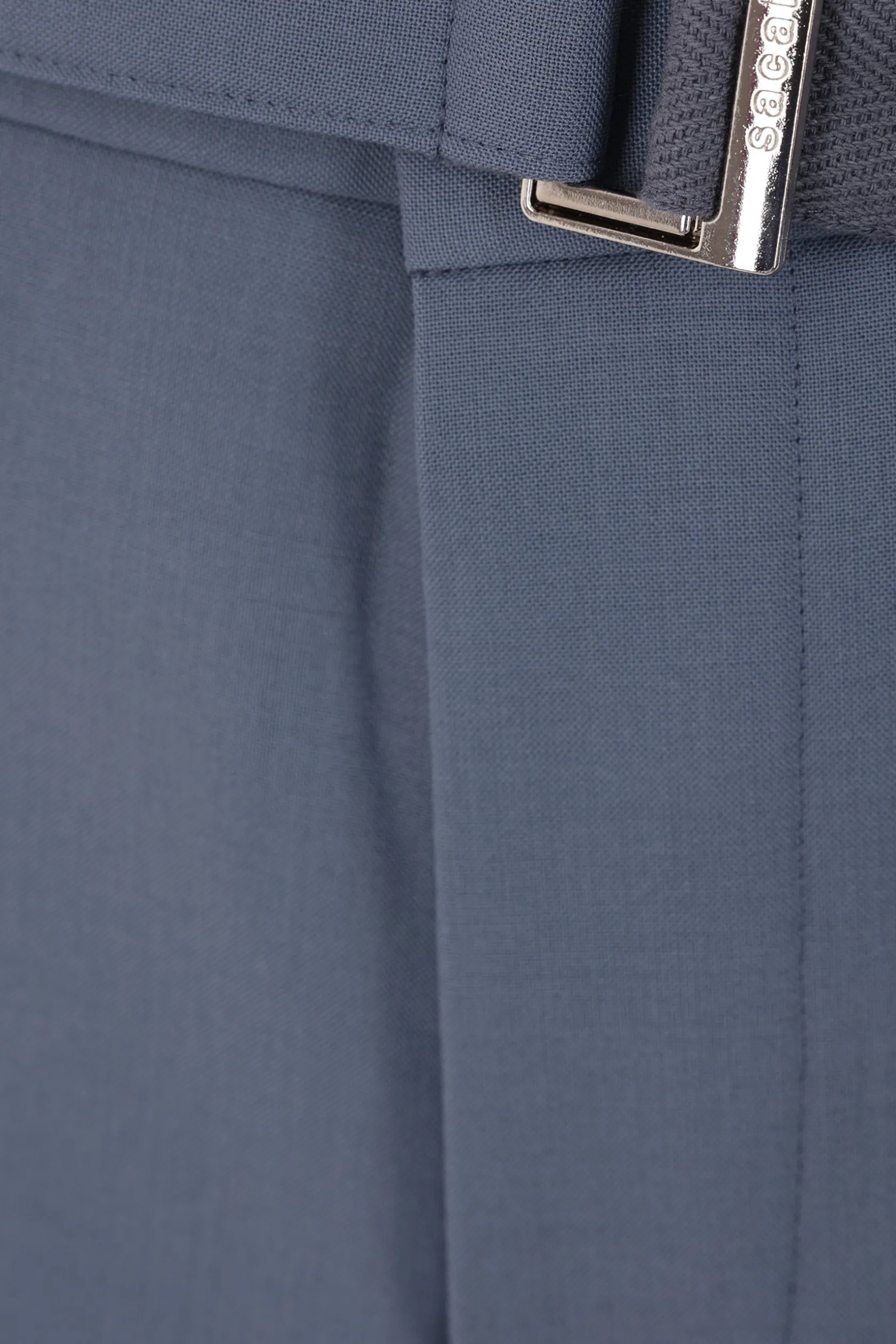 Pantaloni>SACAI pantalone in misto lana con cintura Blu