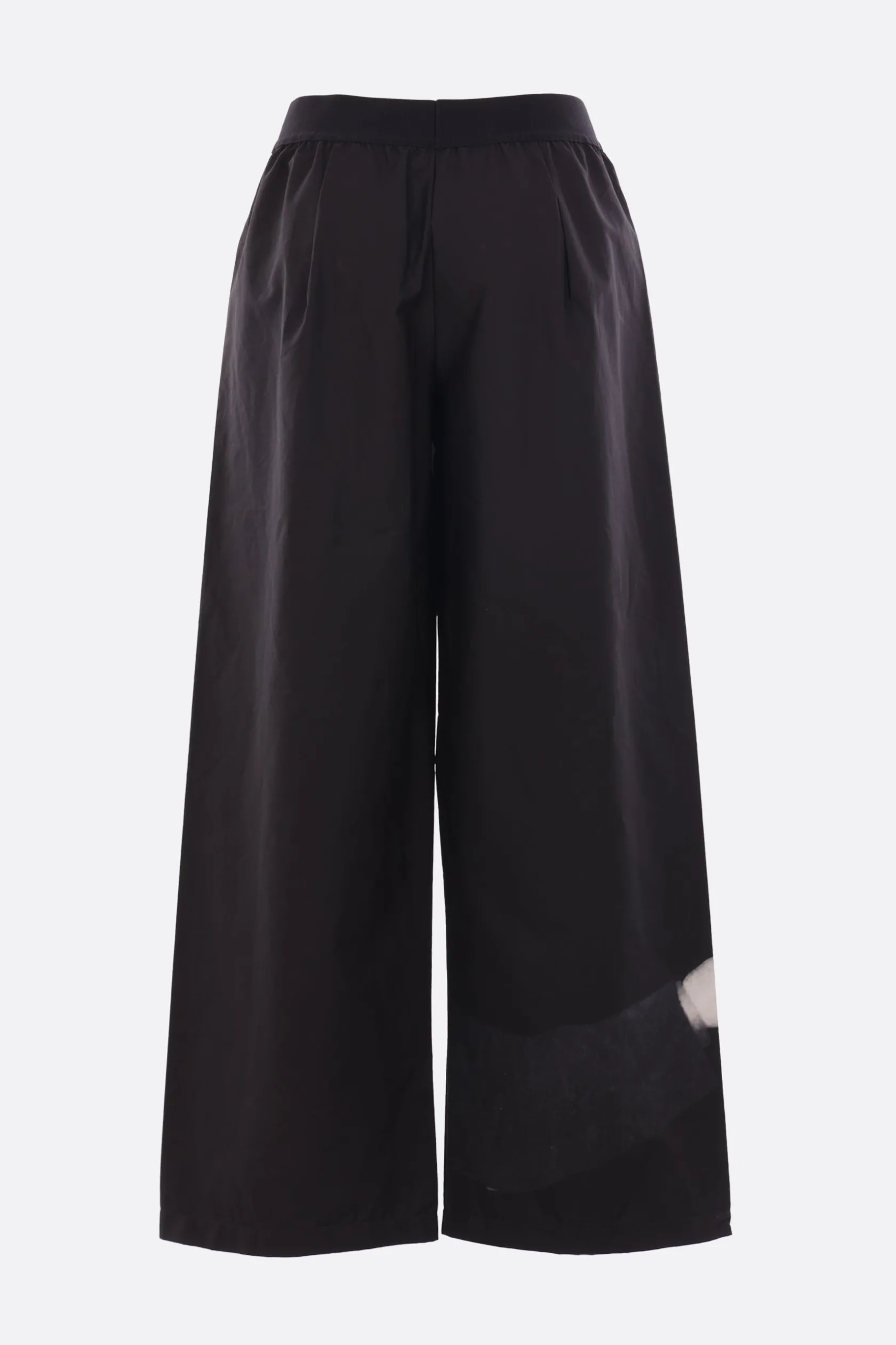Pantaloni>MARIA CALDERARA pantalone in popeline stampa Manzoni '61 Nero