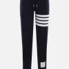 Pantaloni>THOM BROWNE pantalone jogging in jersey dettaglio 4-Bar Blu