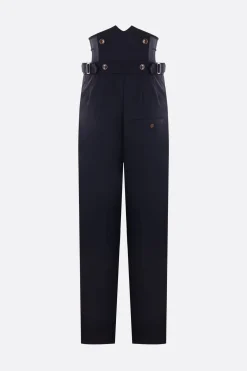 Pantaloni>VIVIENNE WESTWOOD pantalone Long Macca Corset in lana Blu