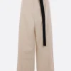 Pantaloni>PLAN C pantalone oversize in canvas con cintura Bianco