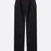 Pantaloni>ANN DEMEULEMEESTER pantalone oversize Linna in twill Nero