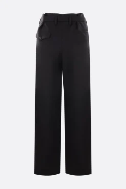 Pantaloni>ANN DEMEULEMEESTER pantalone oversize Linna in twill Nero