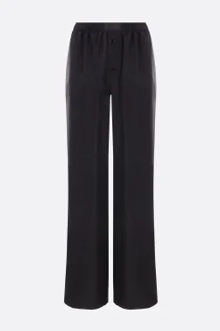 Pantaloni>MM6 pantalone pajama in seta Nero