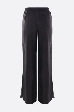 Pantaloni>MM6 pantalone pajama in seta Nero