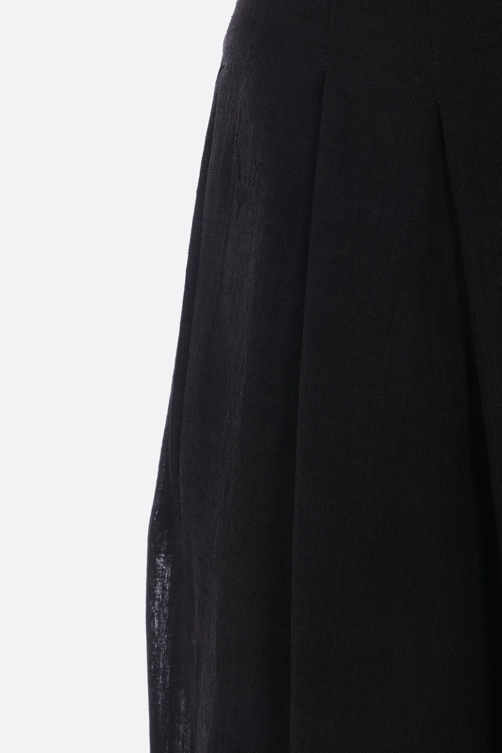 Pantaloni>YEHUAFAN pantalone palazzo in tela Nero