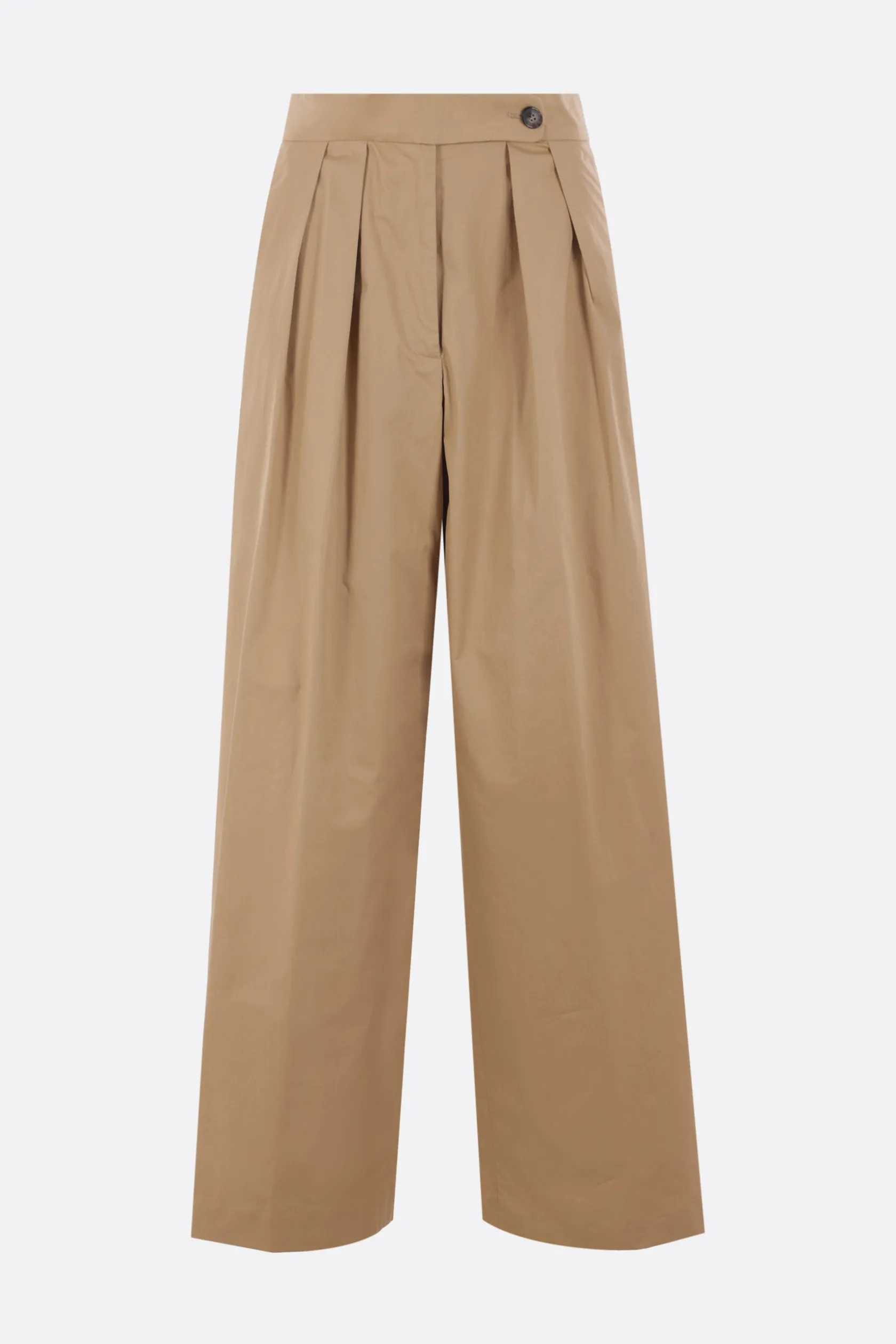 Pantaloni>DRIES VAN NOTEN pantalone palazzo Pamplona in popeline di cotone Neutro