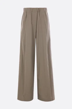 Pantaloni>DRIES VAN NOTEN pantalone palazzo Pila in popeline Grigio