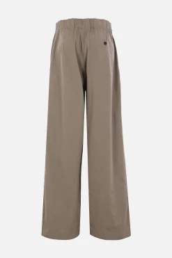 Pantaloni>DRIES VAN NOTEN pantalone palazzo Pila in popeline Grigio