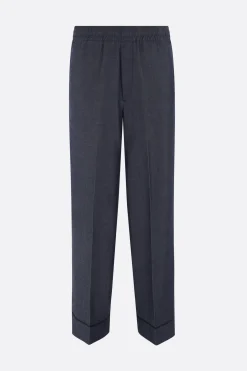 Pantaloni>10 CORSO COMO pantalone pijama in chambray Blu