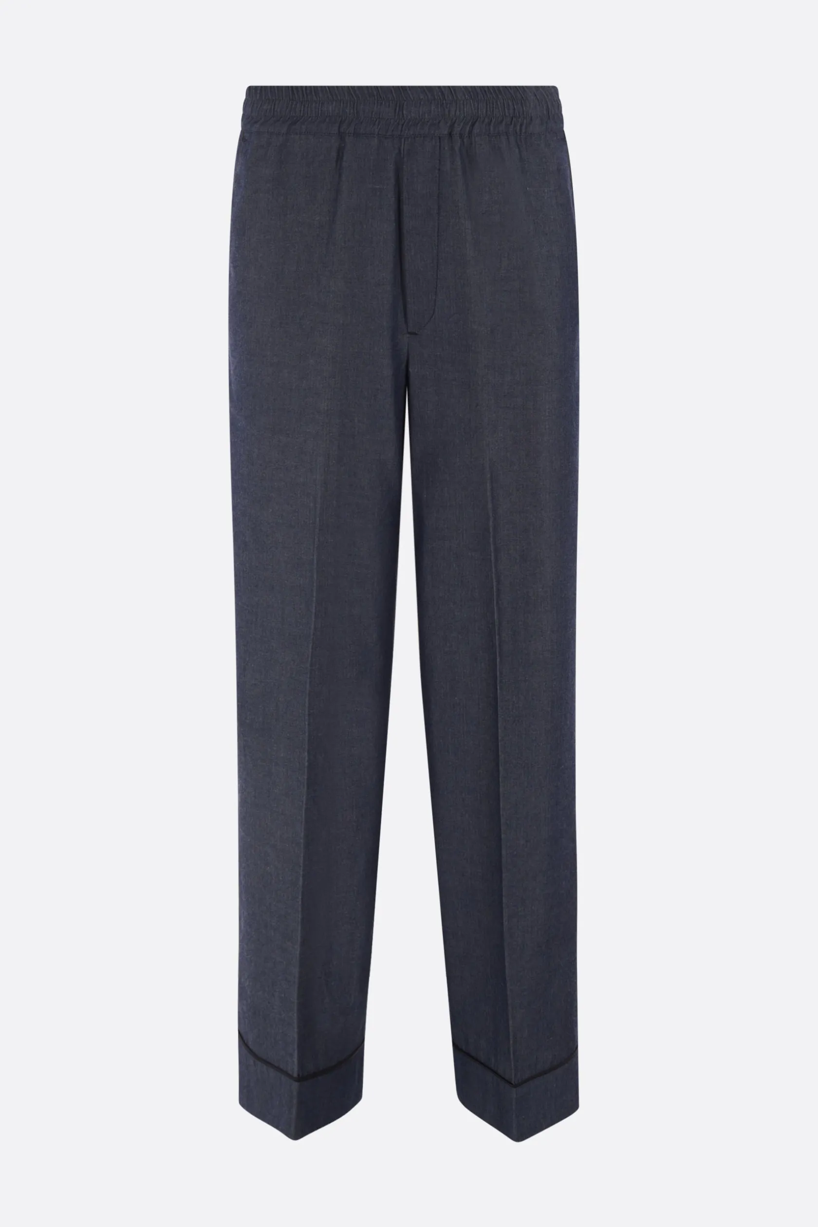 Pantaloni>10 CORSO COMO pantalone pijama in chambray Blu