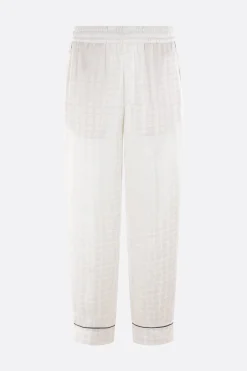 Pantaloni>10 CORSO COMO pantalone pijama in viscosa Bianco