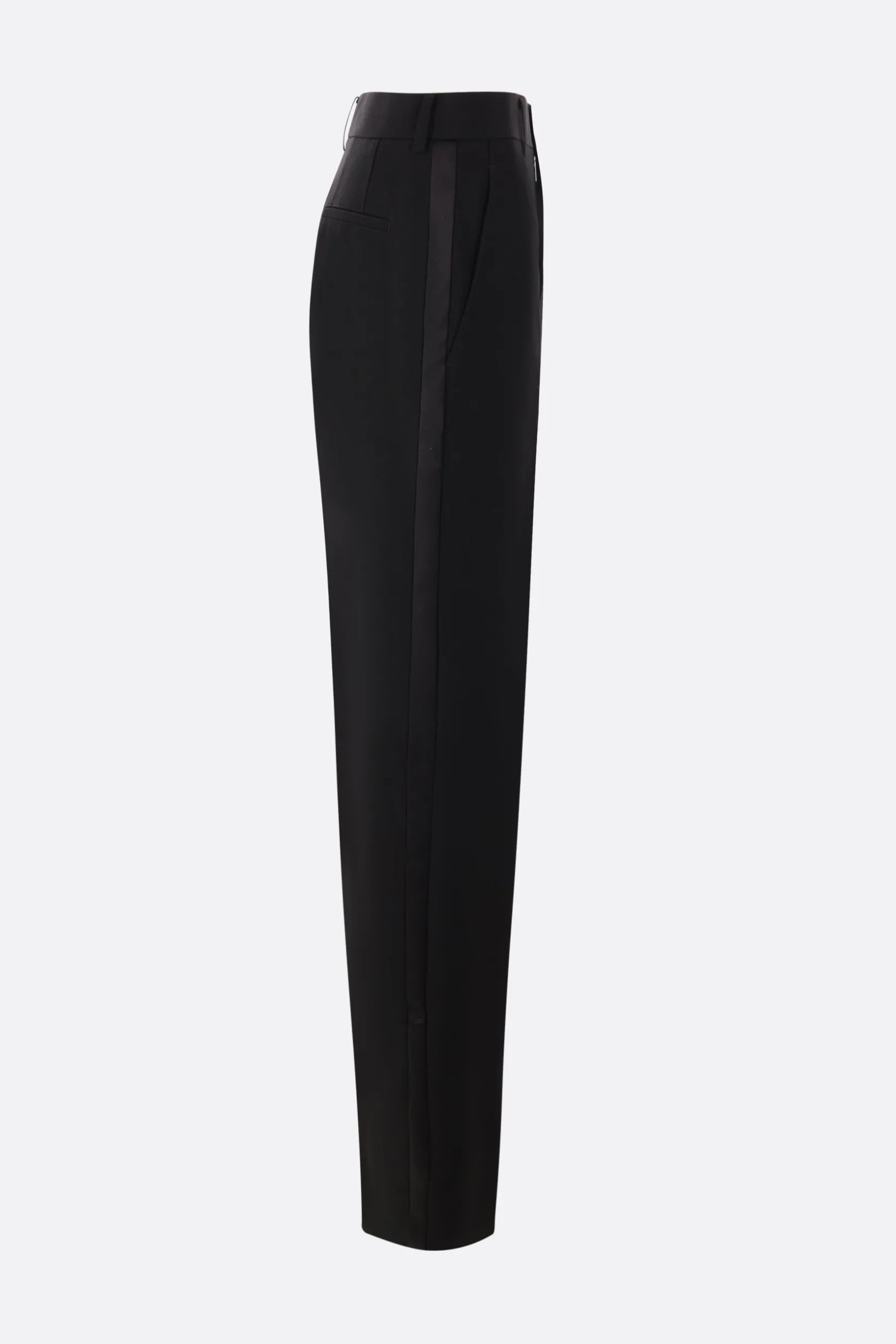 Pantaloni>NOIR KEI NINOMIYA pantalone tuxedo in lana mohair Nero