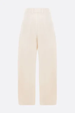 Pantaloni>LEMAIRE pantalone Twisted Belted in denim Bianco