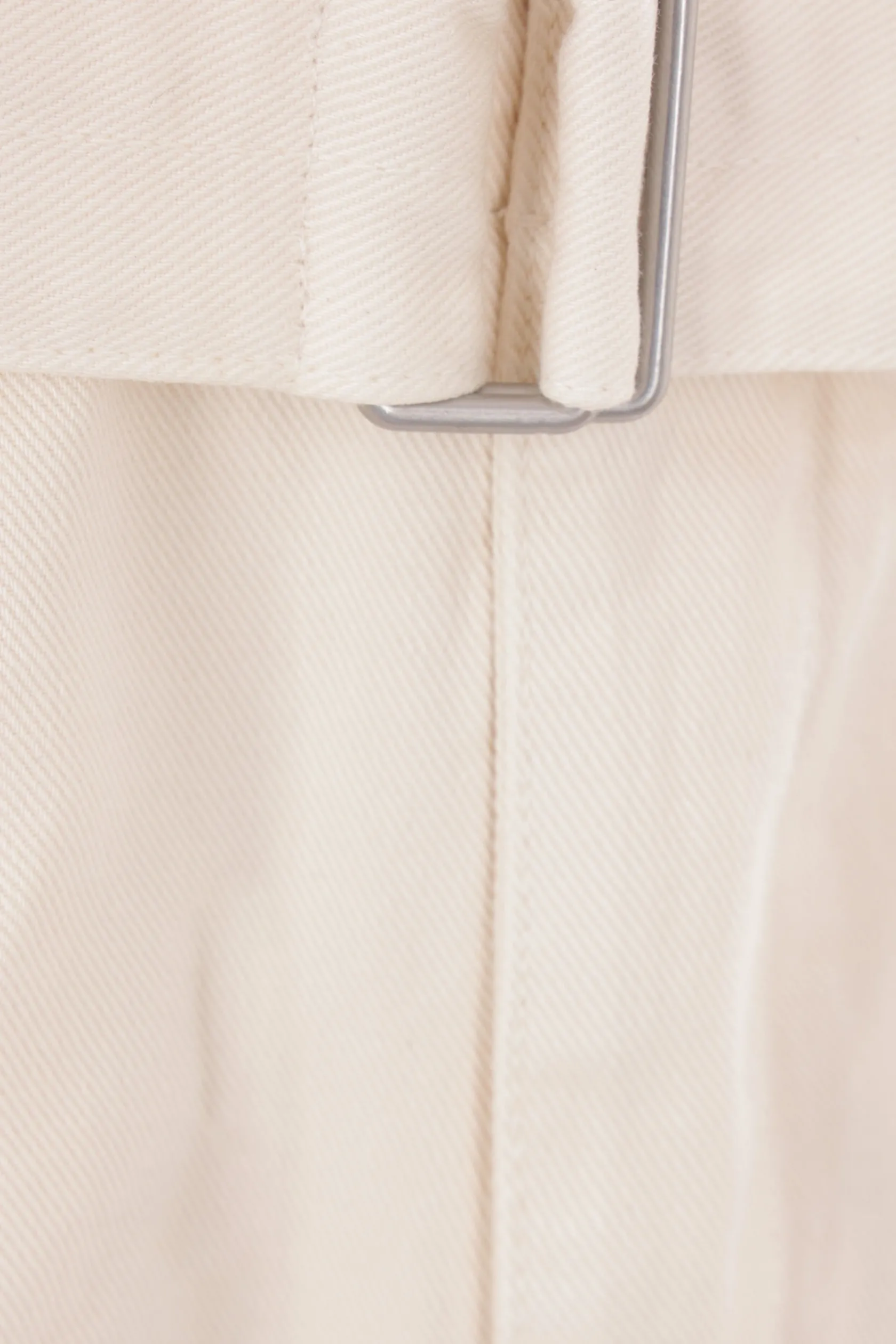 Pantaloni>LEMAIRE pantalone Twisted Belted in denim Bianco