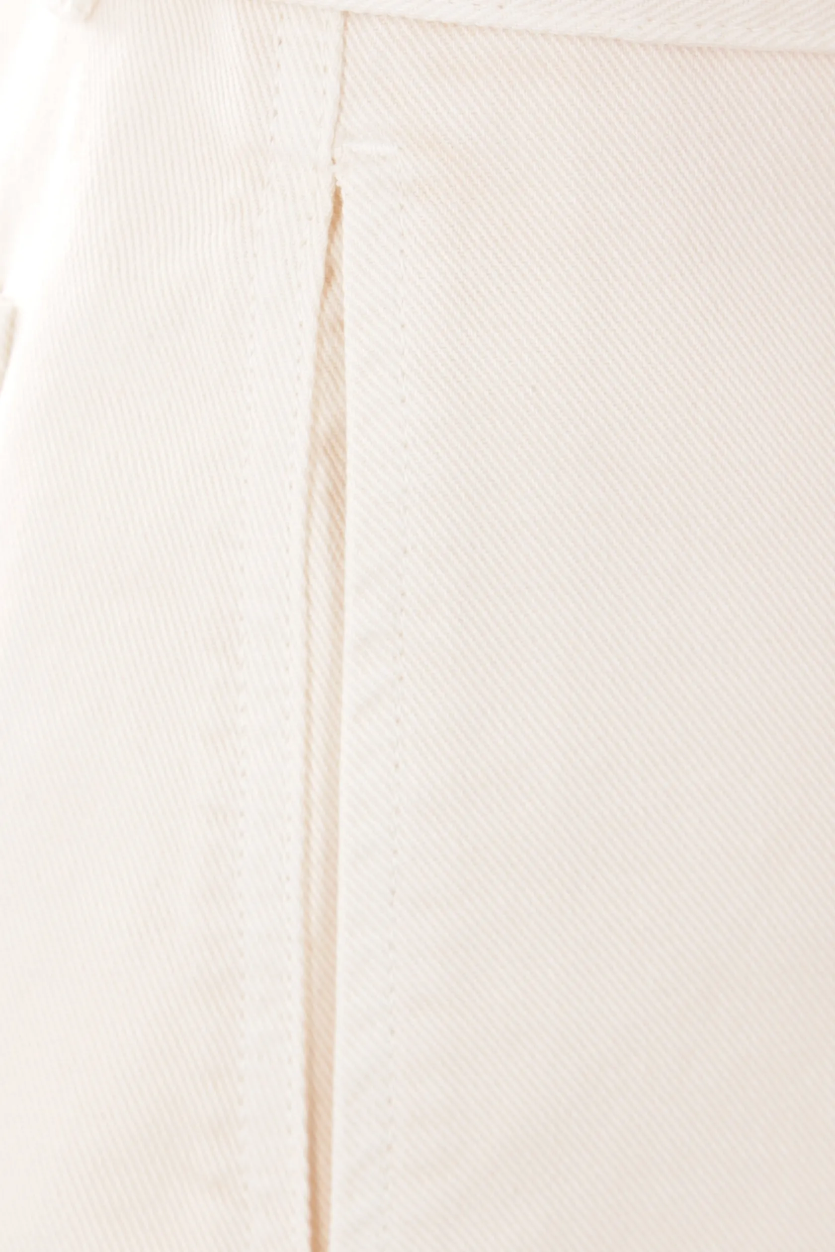 Pantaloni>LEMAIRE pantalone Twisted Belted in denim Bianco