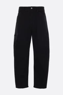 Pantaloni>LEMAIRE pantalone Twisted Workwear in denim Nero