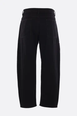 Pantaloni>LEMAIRE pantalone Twisted Workwear in denim Nero